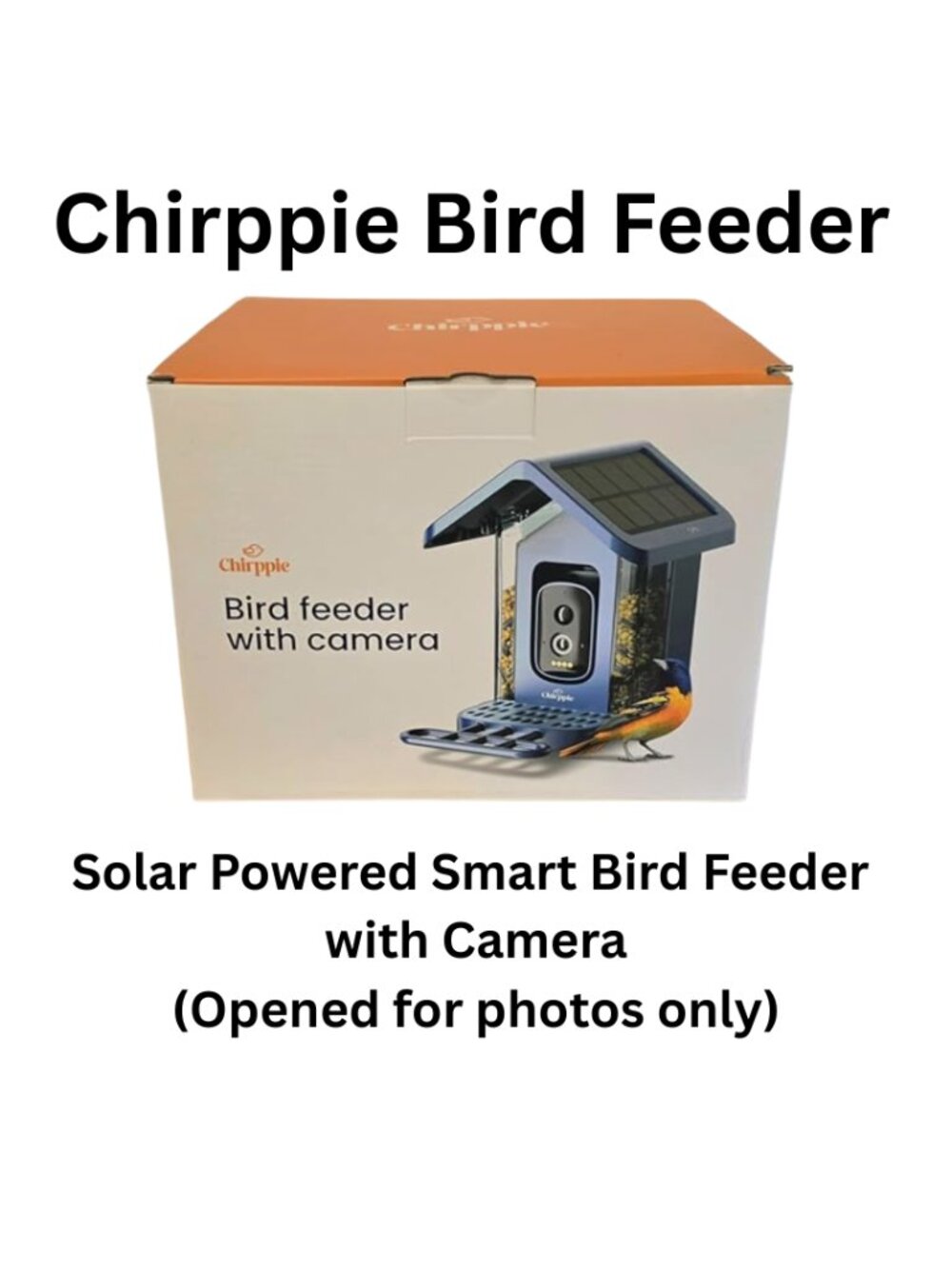 Solar Powered Smart Bird Feeder with Camera 2K HD Video Bird Feeder with AI